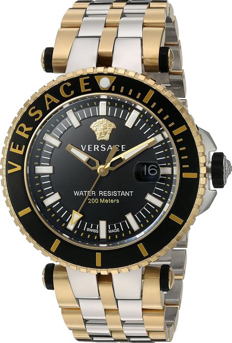 versace men's v-race swiss quartz watch|Buy Versace V.